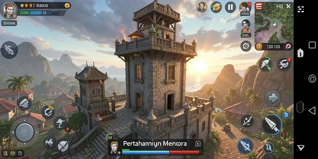 Tampilan menarik dari gameplay seru Tower Defense 33L.
