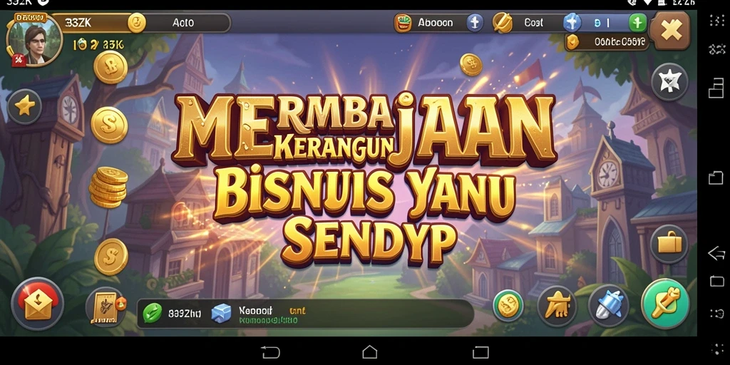 Tampilan gameplay 33ZK yang menunjukkan strategi pembangunan bisnis.