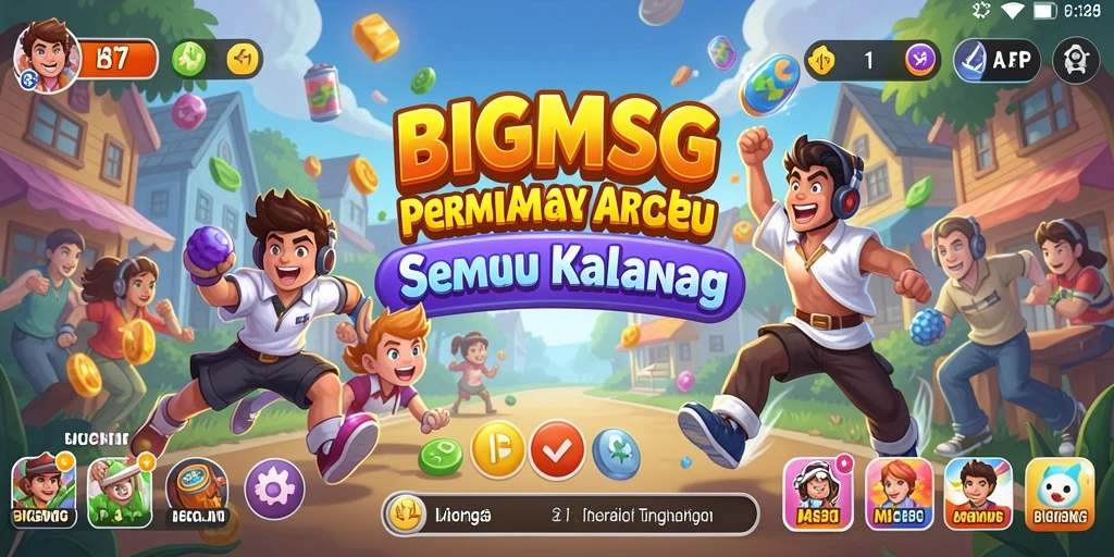 Tampilan gameplay seru dari BIGMSG yang penuh aksi.