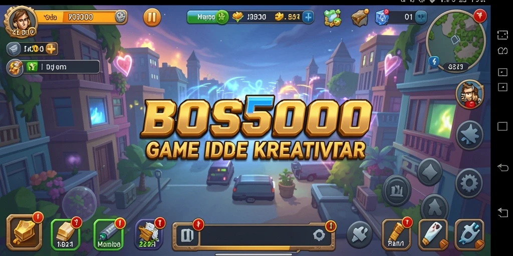 Tampilan gameplay BOS5000 yang menarik dan sederhana.