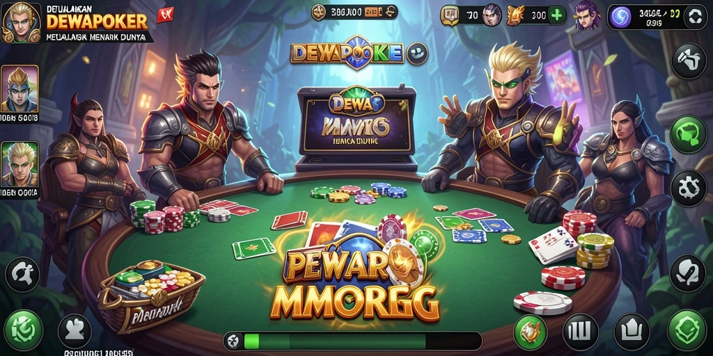 Screenshot gameplay DEWAPOKER menampilkan aksi seru di dunia MMORPG.