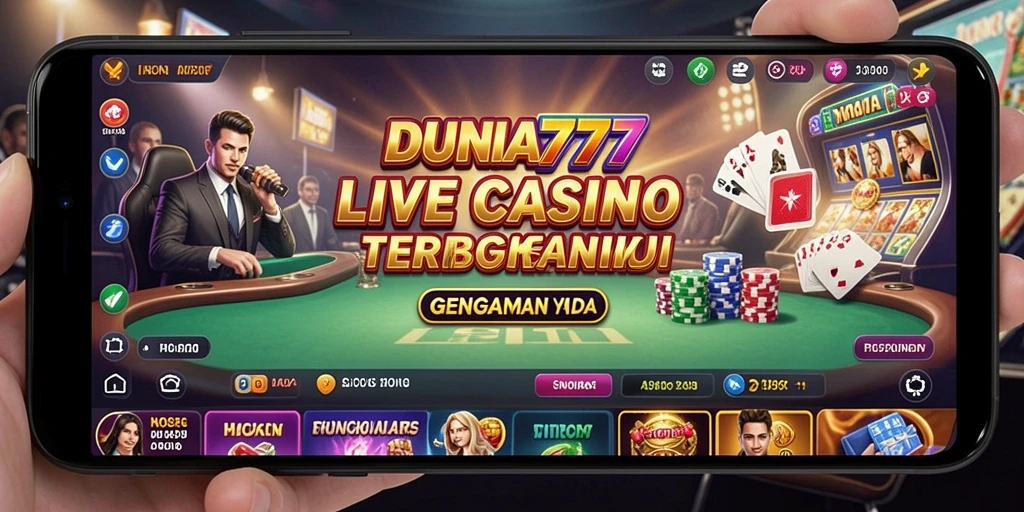 Screenshot DUNIA777 menampilkan gameplay langsung yang seru dan interaktif.