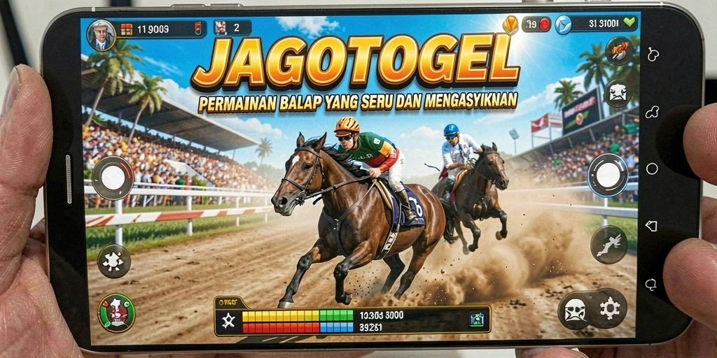 Gameplay mendebarkan dari JAGOTOGEL yang menampilkan balapan seru.