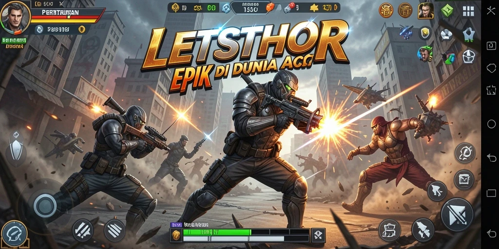 Tangkapan layar LETSTHOR menunjukkan aksi pertarungan yang mendebarkan.