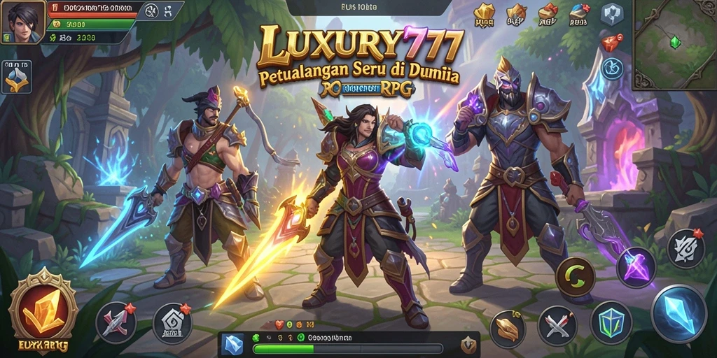Tampilan gameplay RPG yang memikat di LUXURY777.