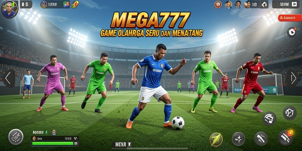 Tampilan seru gameplay MEGA777 dalam pertandingan olahraga.
