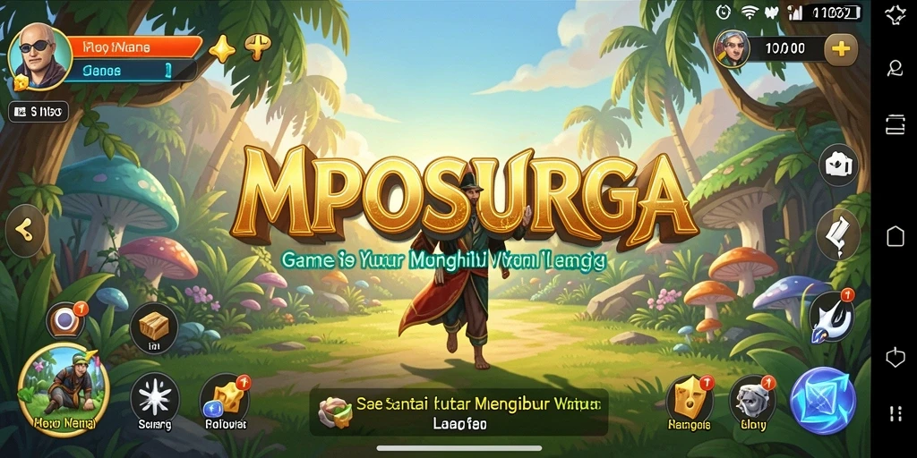Screenshot gameplay MPOSURGA menampilkan keseruan mini game dan grafis ceria.