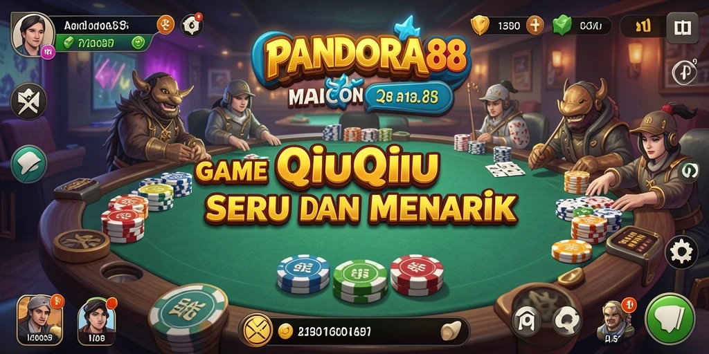 Screenshot PANDORA88 memperlihatkan gameplay seru QiuQiu.