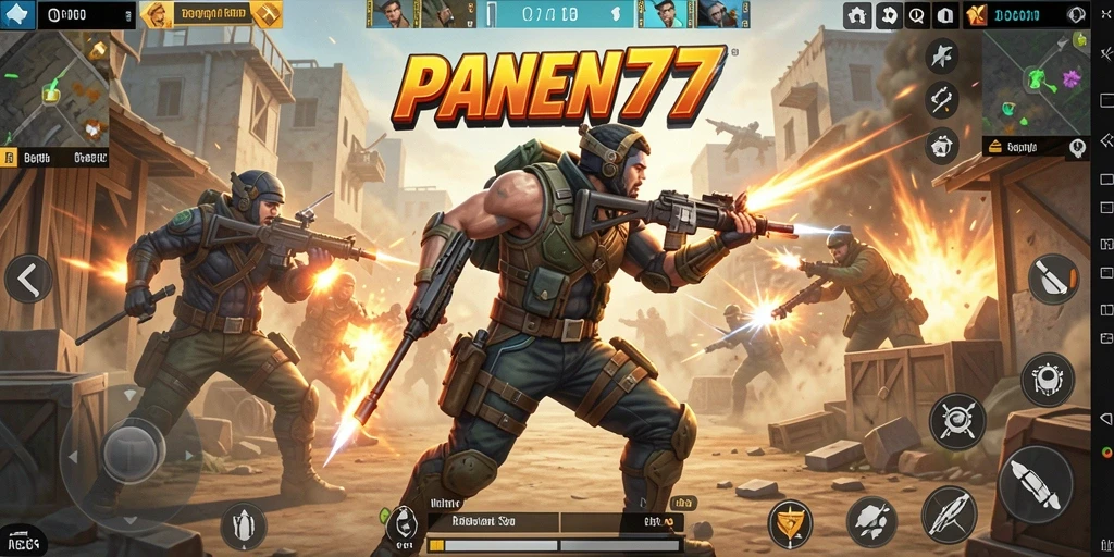 Screenshot dari gameplay seru Battle Royale di PANEN77.