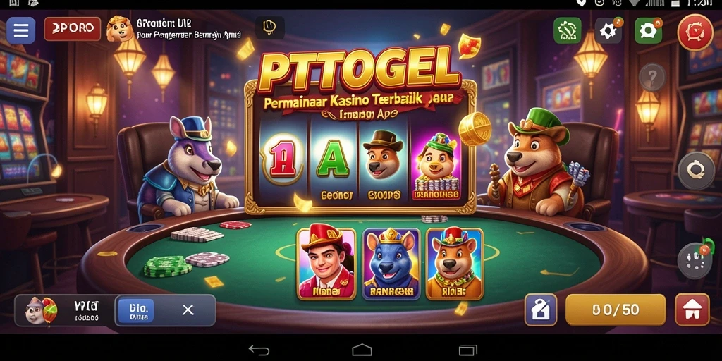 Screenshot utama PTTOGEL menampilkan fitur permainan Kasino yang menarik.