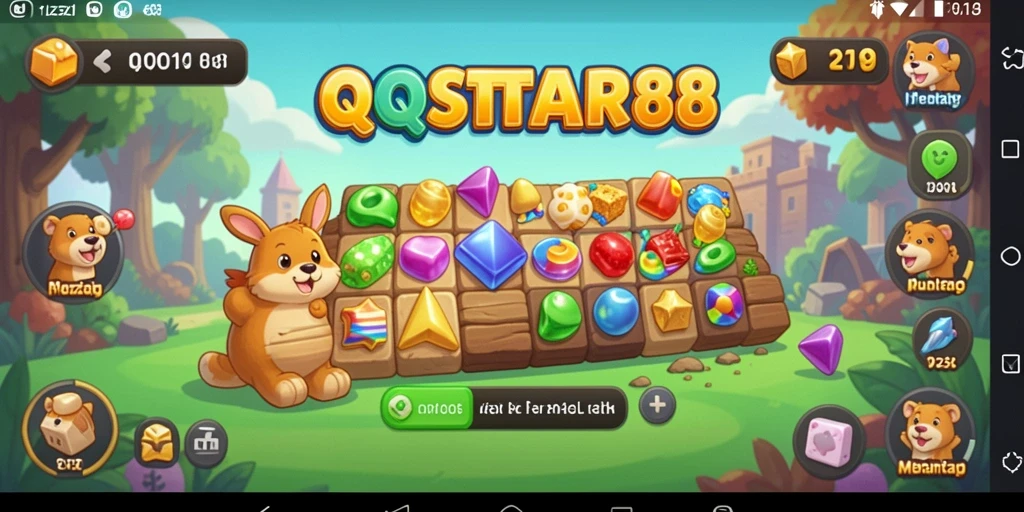 Tampilan gameplay QQSTAR88 menampilkan puzzle yang menarik dan antarmuka yang ramah pengguna.