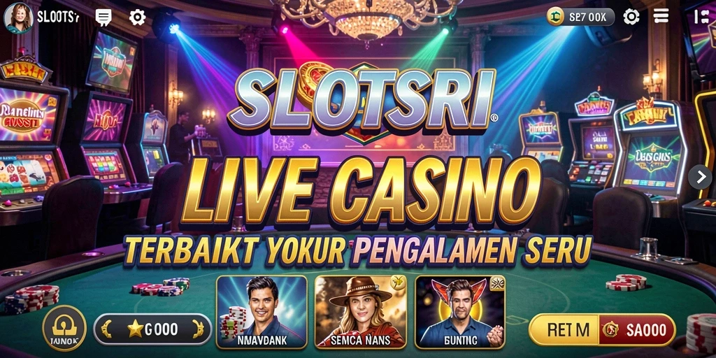 Tampilan menarik dari permainan Live Casino di SLOTSRI.
